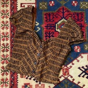 Urban Outfitters Cropped Pattern Top